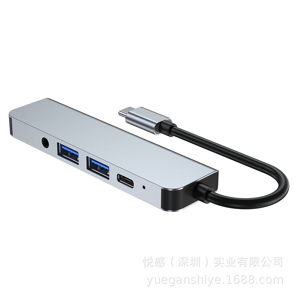 usb3.0tpye-c docking station audio hub is suitable for apple huawei computer docking station