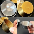 304 stainless steel gold sauce dish - perfect for ketchup, korean fried chicken sauce, bbq marinades, and more!