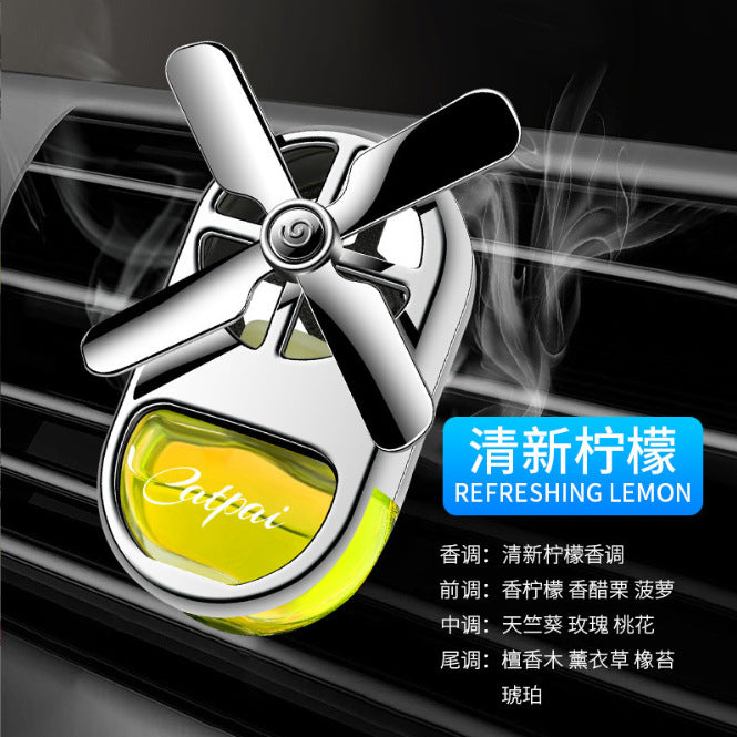 Car vent clip aromatherapy four-leaf clover perfume - light fragrance, car interior air freshener, odor eliminator, creative ornament, long-lasting