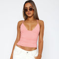 summer new arrival: cross-border  fashion - european & american style women's solid color sexy ruched backless camisole tank top