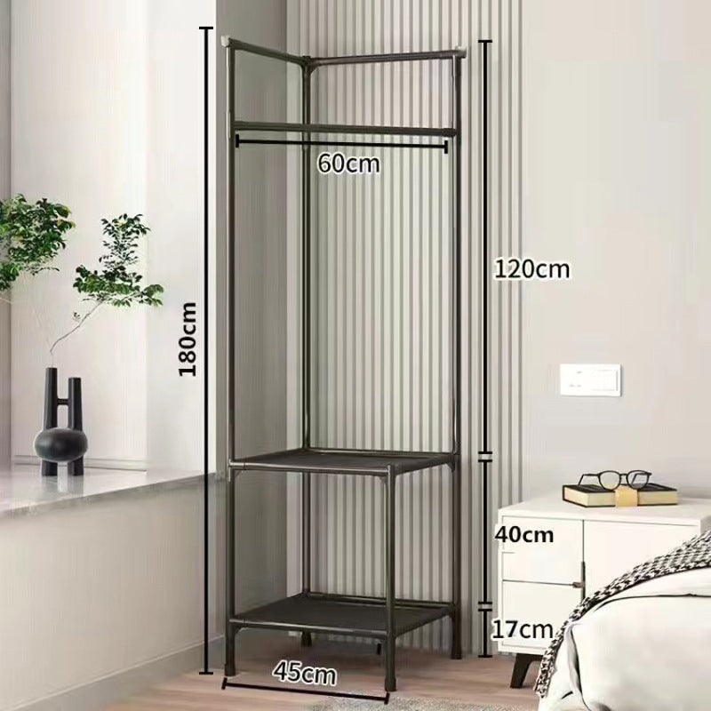 Corner simple coat rack floor bedroom bedside storage rack corner storage rack modern casual clothes rack
