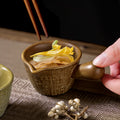 Retro ceramic stylish handle seasoning small milk dish dipping small milk cup sauce steak dessert sauce dessert dish
