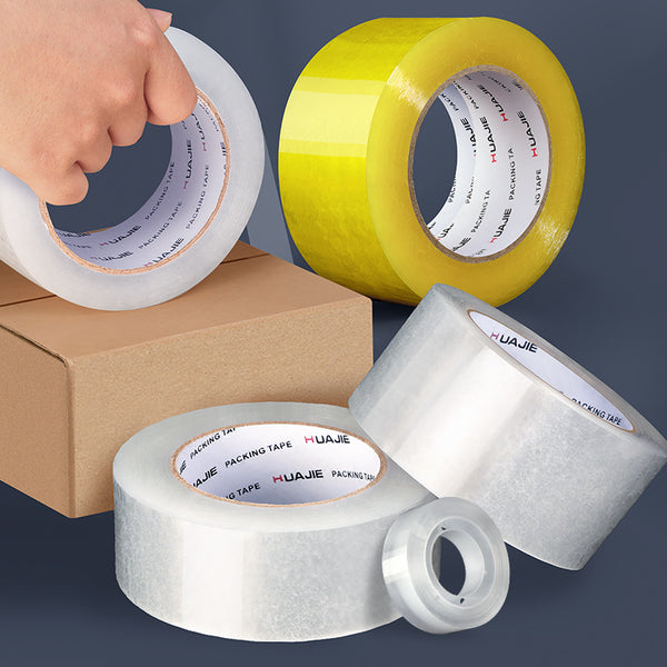 Huajie scotch tape high viscosity not easy to break tape sealing tape sealing glue warehouse express packaging special