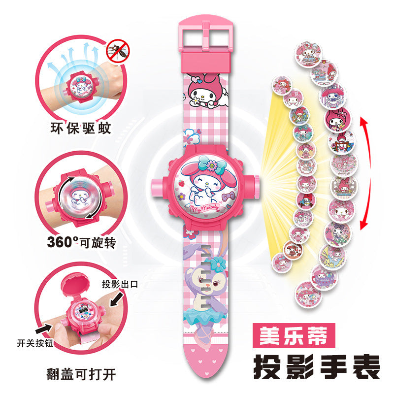 Kids' toy zero mosquito repellent bracelet ultraman kindergarten kuromi boy girl electronic projection watch