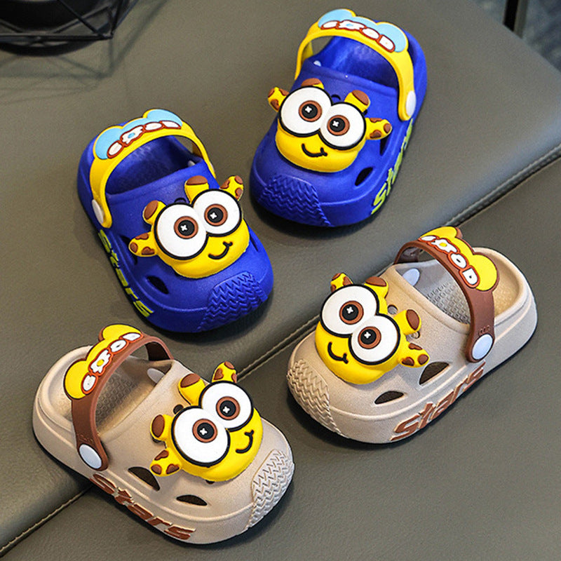 Kids slippers summer girl baby indoor soft bottomnon-slip cartoon cute sandals slippers boys beach clogs