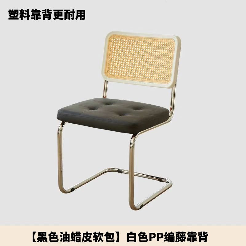 Imitation rattan soft-packed chair popular coffee shop hotel casual medieval chair casual scandinavianfor homedesigner dining chair