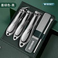 Nail clipper set with folding storage case - complete manicure tool kit - wholesale available - stainless steel nail clippers