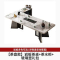 New chinoiserie luxury stone slate tea table table modern tea table and chair combination casualaccessible luxury office large board table tea making table