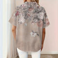 wholesale women's short-sleeved shirts, trendy shirt with hot-selling cross-border print designs, dropshipping available