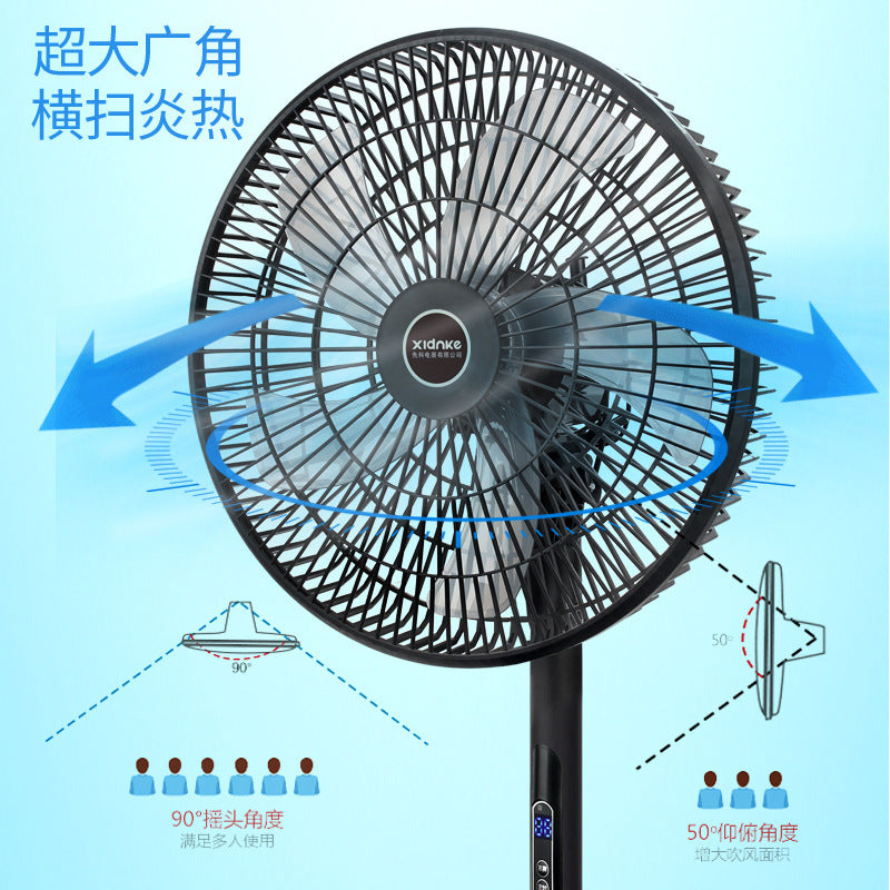 Remote control electric fan, 16-inch, 8-speed, high airflow, with timer and remote, home floor fan, 110v, cross-border wholesale gift