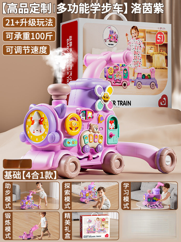 Baby walker multifunctional stroller 4-in-1 infant walker early education toy birthday gift