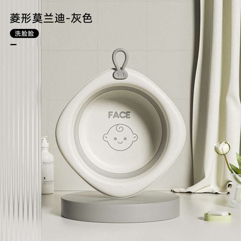 Baby wash basin - collapsible, hangable, portable - newborn & infant foot bath - kid's bottom wash basin for home use