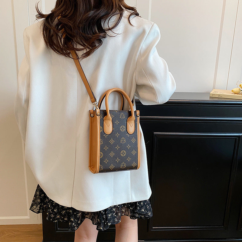 hot-selling tote bag, shoulder bag, influencer-approved vintage monogram letter crossbody bag, trendy and fashionable versatile bag for women