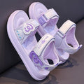 British dgkp girls' princess sandals, new  spring/summer fashion soft-soled kids' beach shoes, girls' sandals and slippers