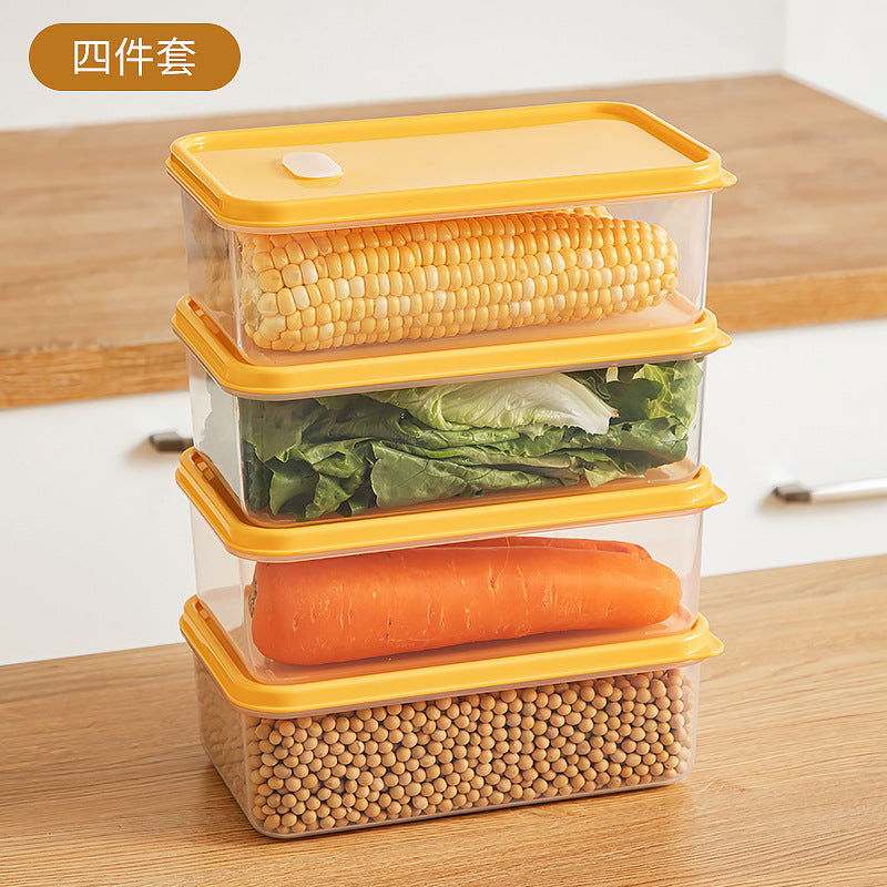 Kitchen Food Refrigerator Storage Box Transparent Sealed Fruit Food Fresh-keeping Box Food Grade Plastic Japanese Bento Box