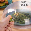 Microwave splatter cover - high temperature resistant, oil-proof, anti-splash shield - food grade plastic, transparent, large size, ideal for hot dishes and food preservation