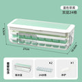 New push-button ice cube tray - easy release, home ice mold, ice storage, ice making box, ice cube maker, silicone ice tray
