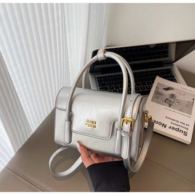 Cross-border high-end retro small bag women's 2025 new spring and summer versatile messenger bag fashionable portable small square bag