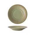 Vintage-inspired, rustic stoneware ceramic deep plate – perfect for restaurants and hotels. a high-end, visually appealing dish for desserts, soups, creative plating, steaks, and western cuisine