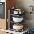 Kitchen storage rack for homemulti-layer pot storage rack multifunctional falling water sink cabinet layered pot rack