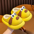 Kids cotton slippers fleece-linedoutwear fur shoes heattech baotou new arrival cartoon waterproofwinter indoor bag