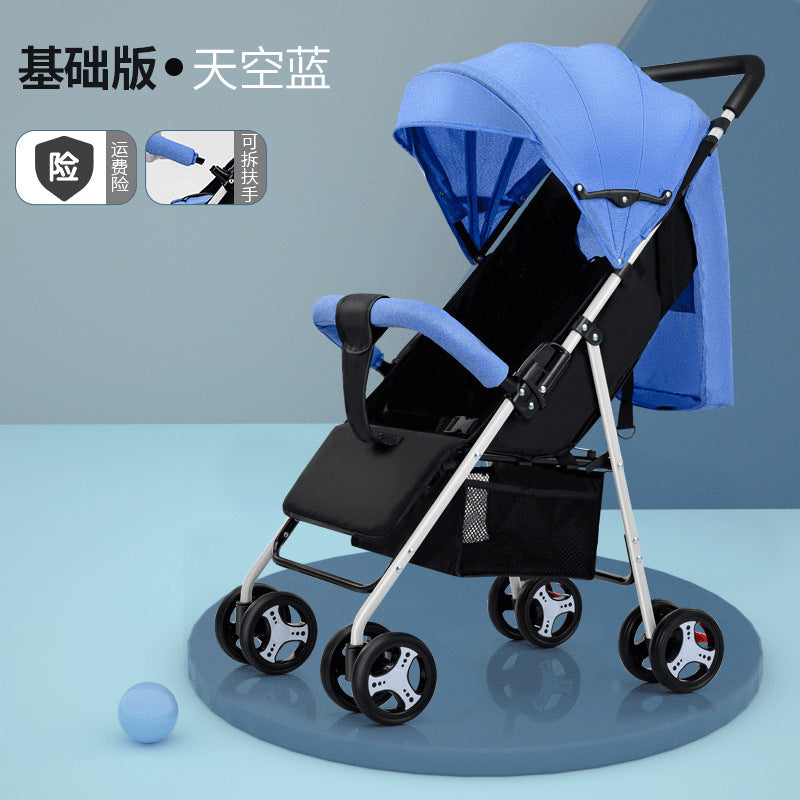 Baby stroller - convertible, reclining, foldable, lightweight - perfect for outings