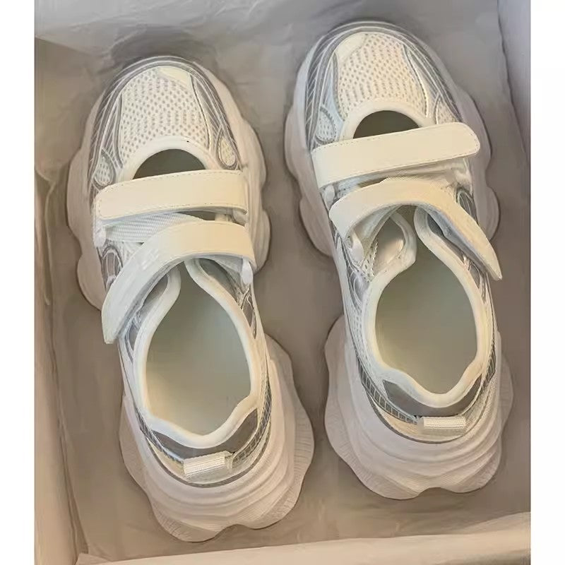 Baotou sports velcrothick sole sandals for women 2025 summernew arrivaleasiest for match dad shoes cut out breathable crocs shoes