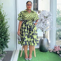 Amazon fashionexport cross-border printed shirt plus size dress women's new a-line skirt africa