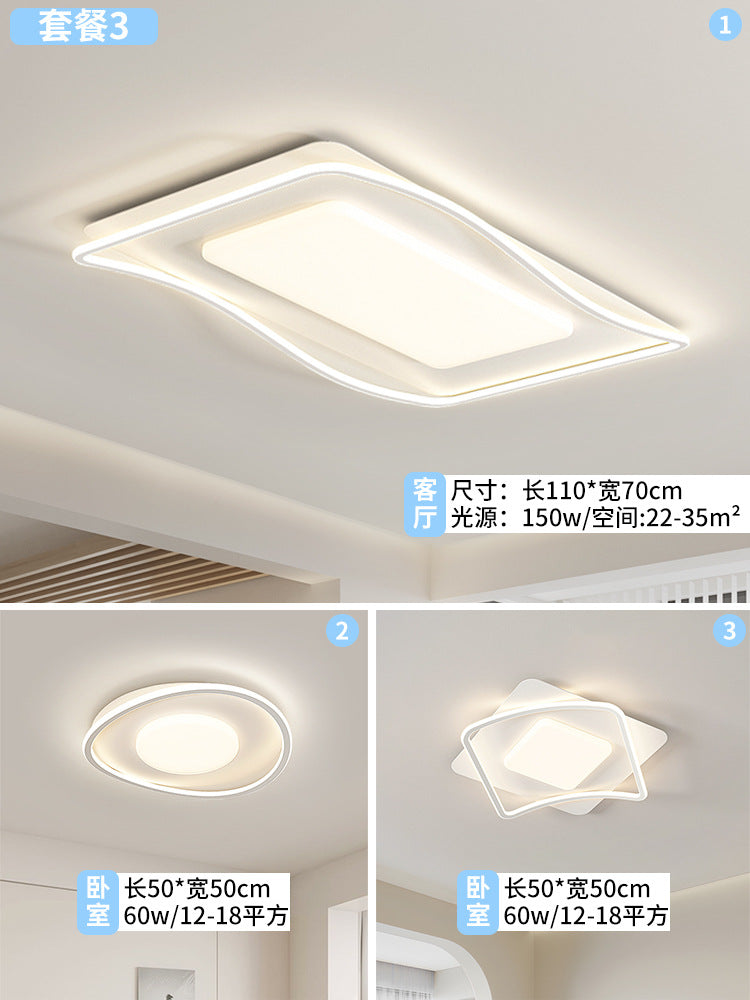 Zhongshan Lighting Factory Direct Sales Living Room Main Light Whole House Package Intelligent Voice Home Improvement Round Room Bedroom Ceiling Light