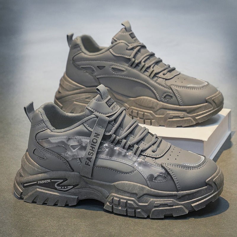 Authentic 2026 spring new arrival: stylish and breathable dad sneakers for students - versatile leather athletic shoes for work and casual wear