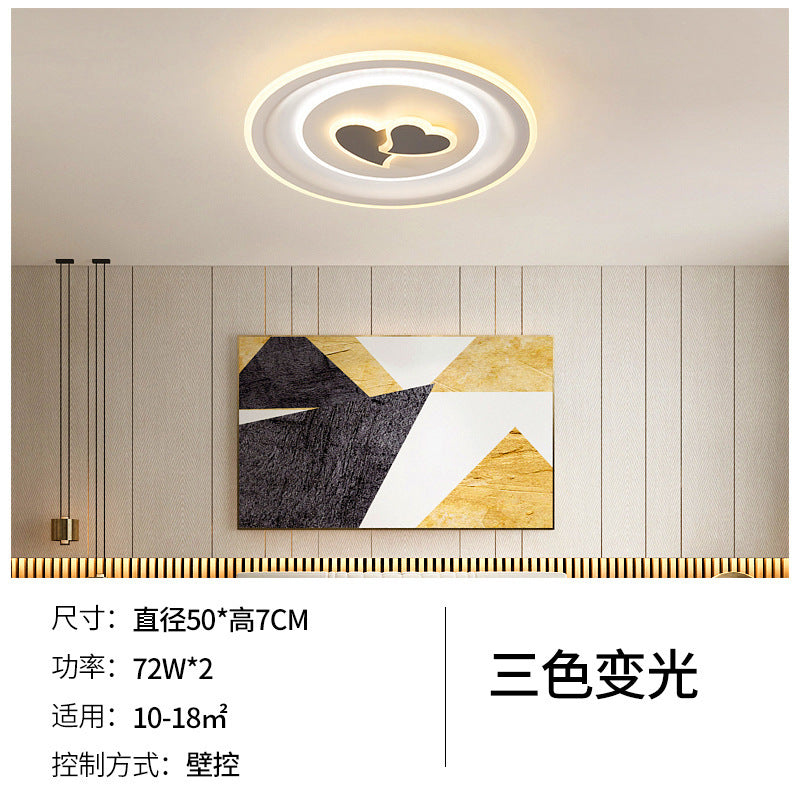 Ceiling light led modern Nordic new atmospheric rectangular bedroom lighting whole house package ultra-thin living room lighting