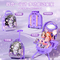 Kuromi play house dressing table suitcase accessories suit toy girls princess luggage storage puzzle