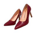 Huizhou women's high heels wine red stiletto slip-on high heels fashion party pointed toe casual high heels