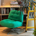 Dewey lingerg chair casual balcony living room rotate sofa chair designer creative popular green lazy sofa