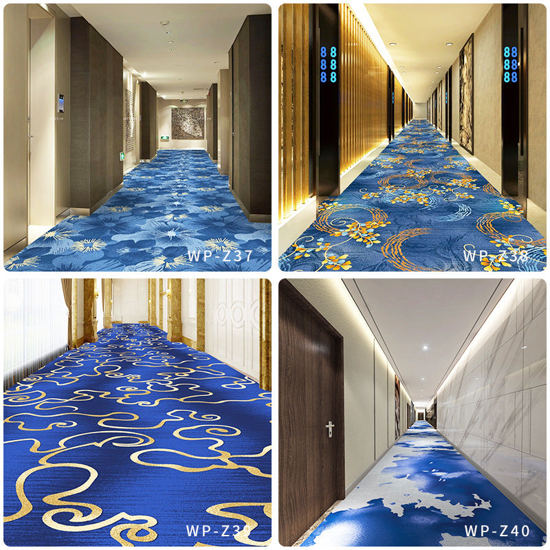 Custom carpets for chain hotels & guesthouses: minimalist, light luxury style, corridor & aisle fire-rated b1, banquet-grade, stain-resistant, full-spread carpeting