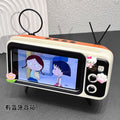 Vintage tv speaker - cute cartoon bluetooth speaker with phone stand - perfect for students & streaming