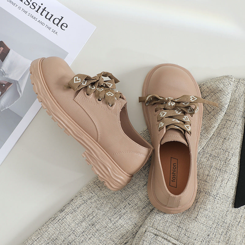 Autumnew arrival rain boots thick sole toe cap shoes women's round toe british preppy style waterproof flatsnon-slipoutwear loafers
