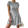 new european and american cross-border women's shein sexy mermaid ballet mini dress - slimming knitted dress