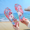 New summer beach flip-flops for women - stylish, versatile, non-slip, soft sole, cartoon thong sandals