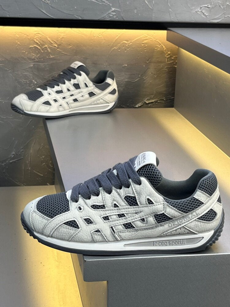 Men's 2026 summer breathable mesh trendy versatile casual athletic sneakers lightweight soft sole non-slip chunky sneakers