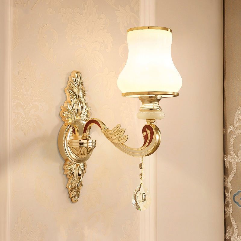 European style wall lamp - bedroom bedside light, modern minimalist aisle light, creative hotel living room corridor wall lamp, stairway light
