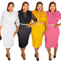 African cross-border foreign trade european and american clothing new arrival  independent station plus sizeolelegantwork clothing hip dress