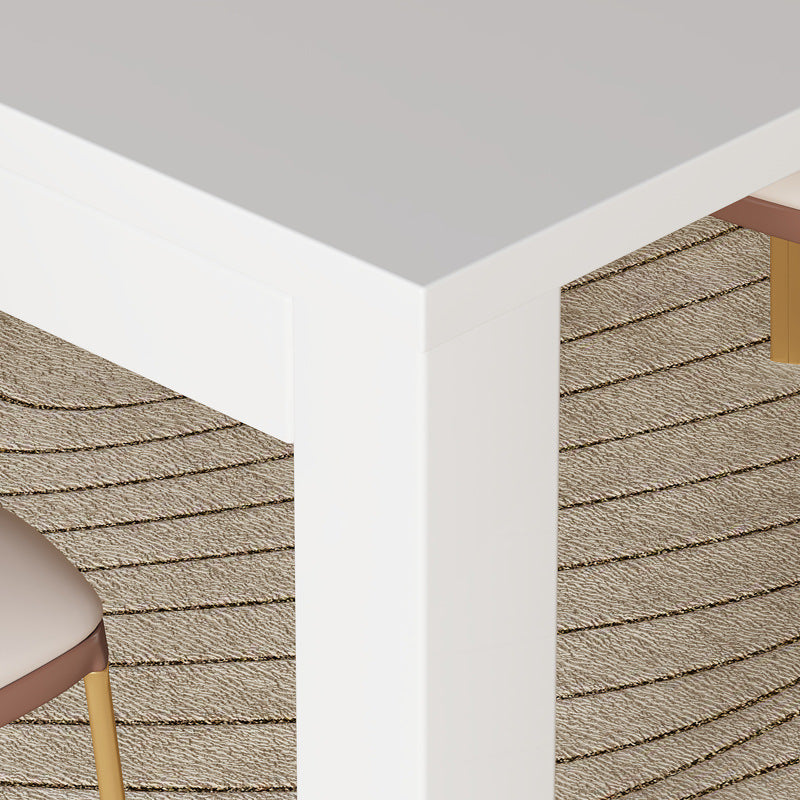 Cream style simple dining table for homewhite manufacturer personalized wholesale small apartment dining table stretchable table