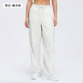 Spring/summer loose fit breathable athletic pants - mid-rise drawstring straight leg joggers - convertible style - lightweight casual pants d26019