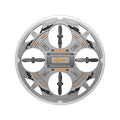 remote control ufo flying disc, altitude-holding hovering quadcopter drone with colorful lights - children's toy airplane