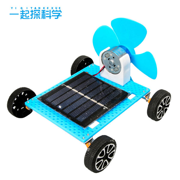 Solar wind car model technology small production science and education toys science experiment primary school students toy material package