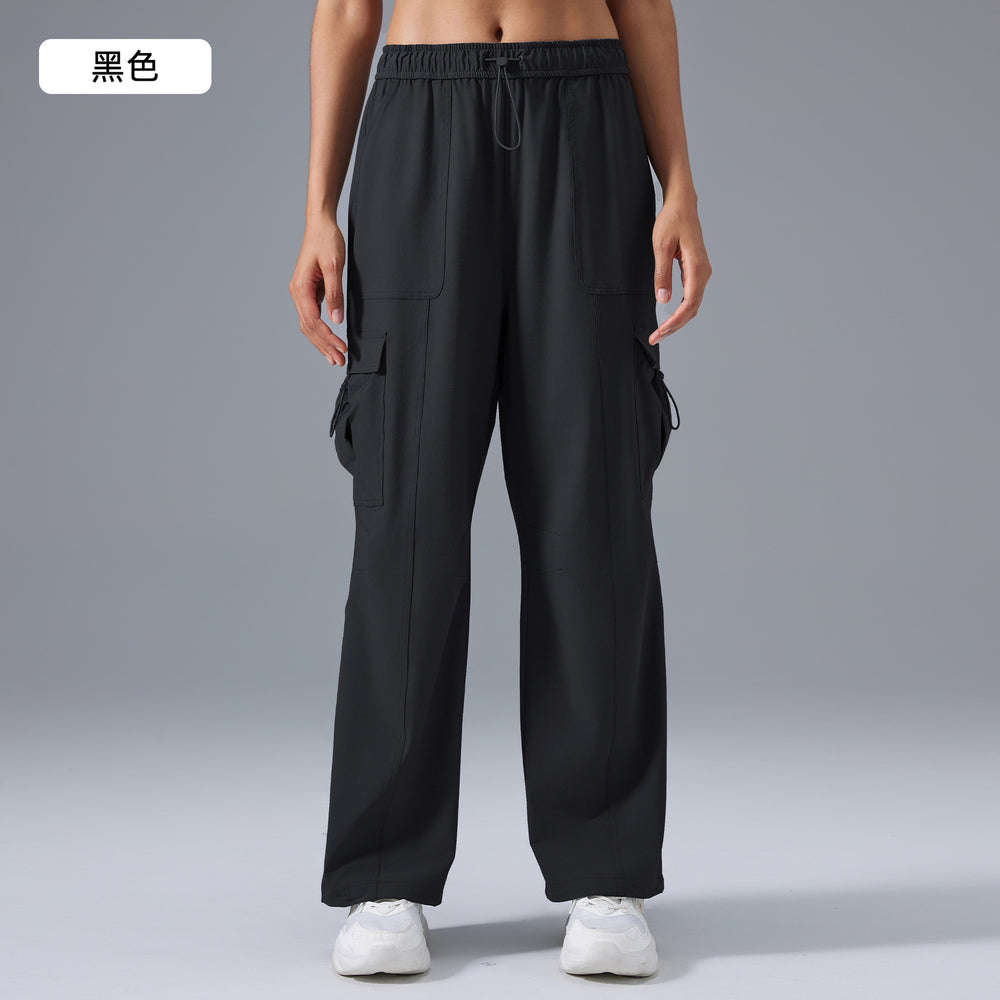 New women's cargo pants - loose fit, jogger style, wide leg, athletic & fitness, outdoor commute, versatile casual trousers d25089