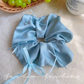 Ballet style pink satin ribbon bows large intestine hair tie female classy korean style super fairy elegant hair rope hair accessories