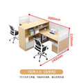 Saint li cai office desk and chair set with partition screen - office employee workstation computer desk