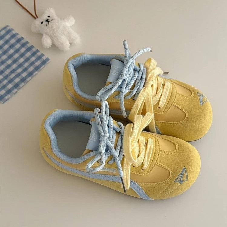 Versatile korean style women's shoes - 2026 spring/summer new arrival - popular platform sneakers, student thick-soled white shoes, german army trainers, skate shoes